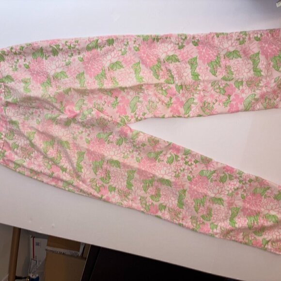 VINTAGE The Lilly Sportswear Division Lilly Pulitzer Trouser Pants Pink Green S - Picture 12 of 16